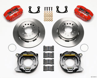 compare product Wilwood Dynapro Lug Mount P/S Park Brake Kit Red New Big Ford 2.50in Offset
