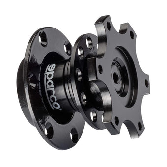 compare product Sparco Steering Wheel Quick Release Tuning Blk