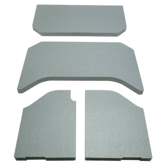 compare product DEI 07-10 Jeep Wrangler JK 4-Door Boom Mat Headliner - 4 Piece - Gray