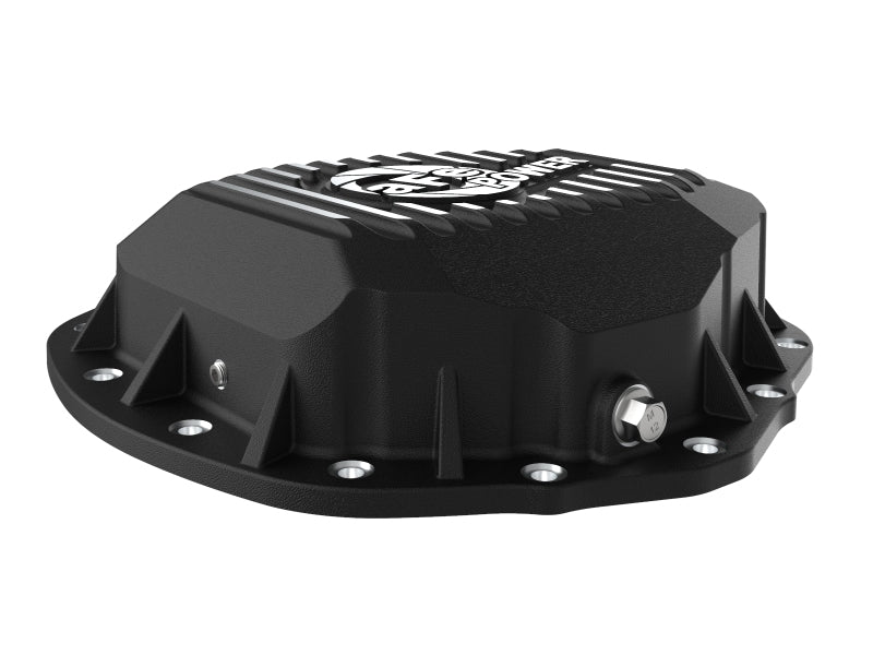 aFe 2020 Chevrolet Silverado 2500 HD Rear Differential Cover Black ; Pro Series w/ Machined Fins - My Store
