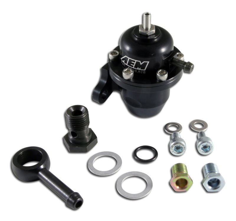 AEM 96 - 97 Acura CL / 94 - 97 Accord / 96 - 00 Civic Ex Black Adjustable Fuel Pressure Regulator - My Store