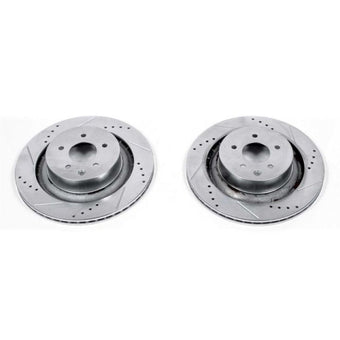 compare product Power Stop 08-13 Infiniti G37 Rear Evolution Drilled & Slotted Rotors - Pair