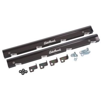 compare product Edelbrock Fuel Rail Kit for Holden Vn 75945 Anodized Black -6 An
