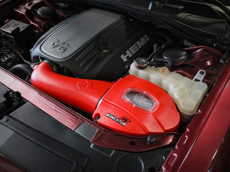 aFe Momentum GT Pro Dry S Stage - 2 Intake System 11 - 15 Dodge Challenger / Charger R/T 5.7L HEMI - Red - My Store