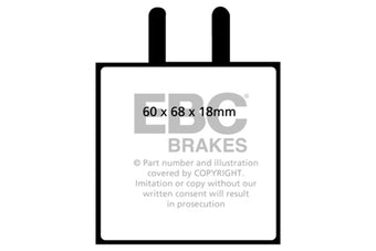 compare product EBC 59-65 Aston Martin DB4 3.7 Convertible Greenstuff Front Brake Pads