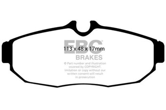 compare product EBC 05-10 Ford Mustang 4.0 Ultimax2 Rear Brake Pads