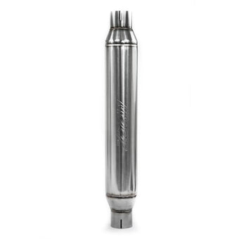 compare product MBRP Universal Resonator 2.5in inlet/outlet 22in body 26in overall T304