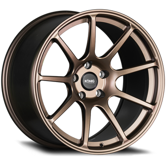 compare product Konig Forged F5R 18x9 5x112 ET42 Satin Bronze Wheel (Knurled Bead)