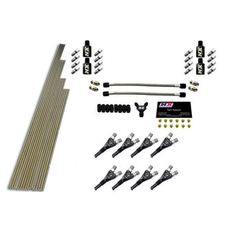 compare product Nitrous Express 8 Cyl Shark Plumb Kit w/o Solenoids w/300HP Jets (Incl Hardware)