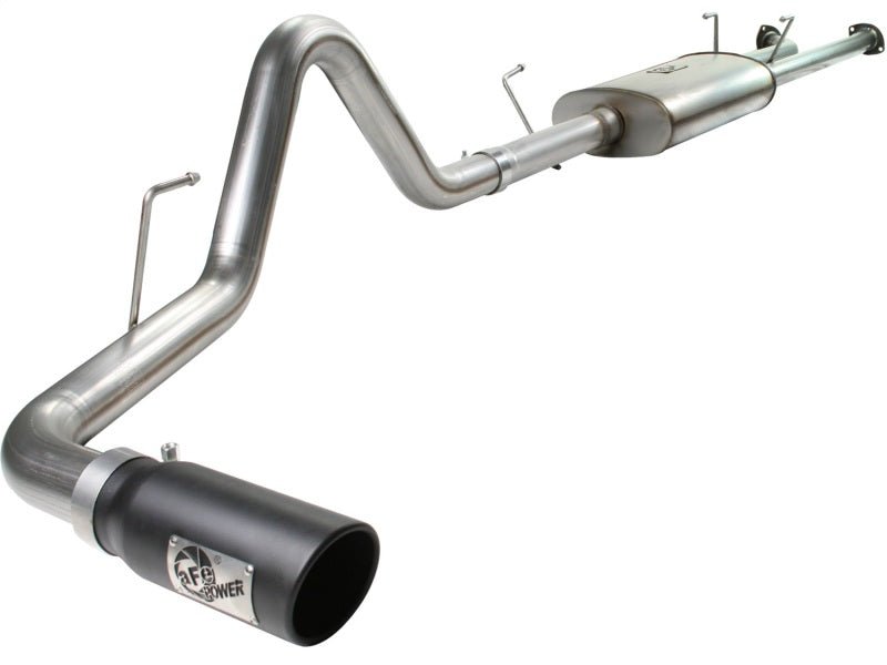 aFe MACHForce XP Exhaust Cat - Back SS - 409 07 - 09 Toyota Tundra V8 - 5.7L w/ Black Tip - My Store