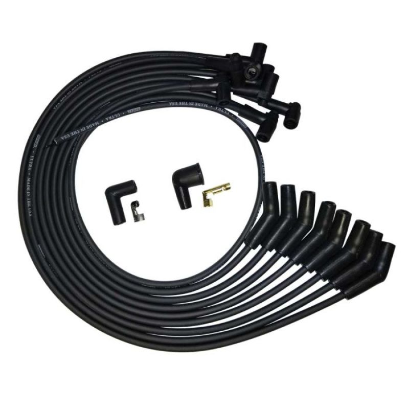 Moroso SB Ford 351W 135 Plug HEI Unsleeved Ultra Spark Plug Wire Set - Black - My Store