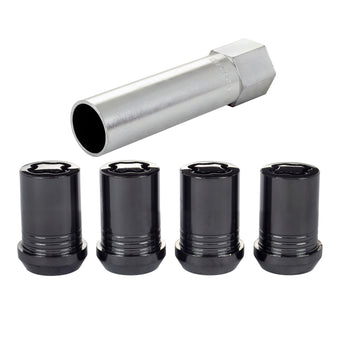 compare product McGard Wheel Lock Nut Set - 4pk. (Tuner / Cone Seat) M12X1.25 / 13/16 Hex / 1.24in. Length - Black