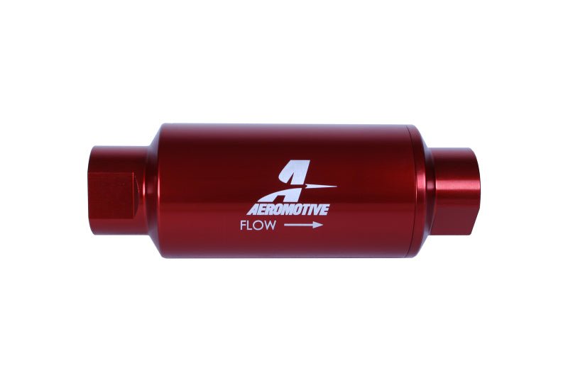 Aeromotive In - Line Filter - (AN - 10) 10 Micron Microglass Element Red Anodize Finish - My Store