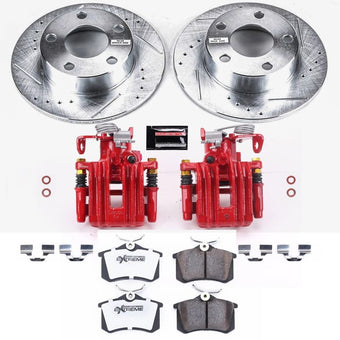 compare product Power Stop 98-01 Audi A6 Quattro Rear Z26 Street Warrior Brake Kit w/Calipers