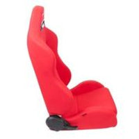 NRG Sport Seats (Pair) Type - R Cloth w/NRG Logo - Red w/Red Stitch - My Store