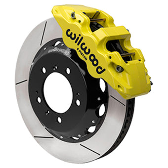 compare product Wilwood 99-12 Porsche 911(996/997) Aero6 Front Brake Kit Slotted 14.00in Rotor W/Lines - Yellow