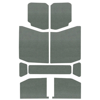 compare product DEI 18-23 Jeep Wrangler JL 4-Door Boom Mat Headliner - 9 Piece - Gray