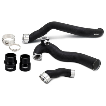 compare product Mishimoto 2024+ Ford Mustang EcoBoost Charge Pipes - Wrinkle Black