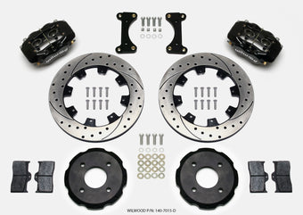 compare product Wilwood Forged Dynalite Front Hat Kit 12.19in Drilled 2002 Mitsubishi Lancer