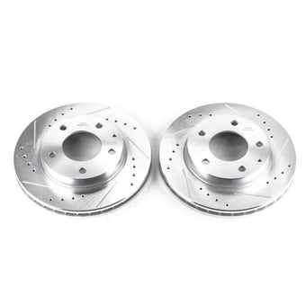 compare product Power Stop 93-97 Ford Probe Front Evolution Drilled & Slotted Rotors - Pair