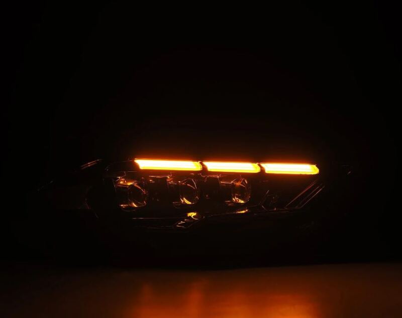 AlphaRex 18 - 20 Ford Mustang NOVA LED Proj Headlights Alpha - Black w/Activ Light/Seq Signal/Switch DRL - My Store