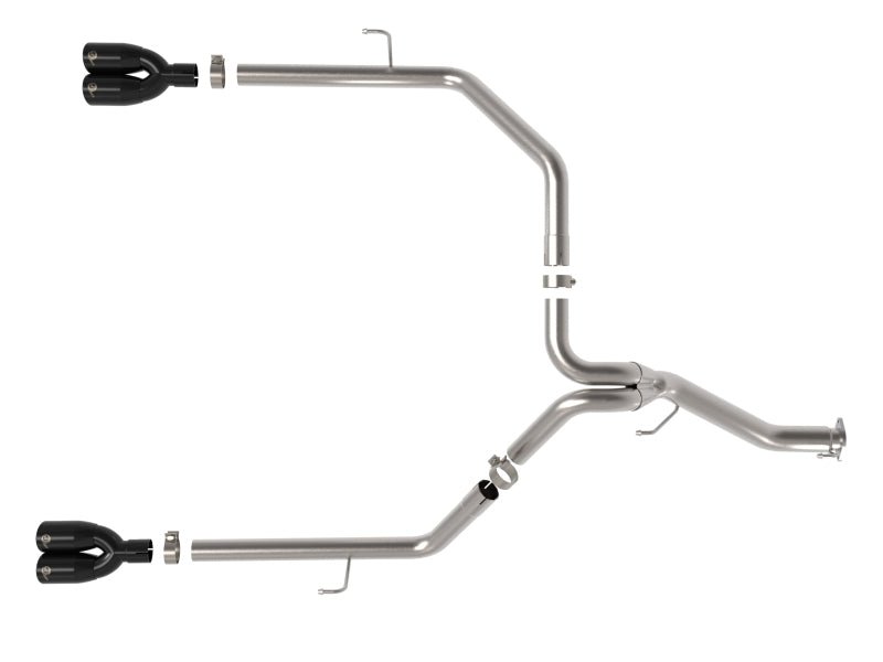 aFe Vulcan Series 3in 304SS DPF - Back 21 Jeep Gladiator V6 - 3.0L (td) Dual Black Tip - My Store