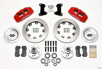 compare product Wilwood Dynapro 6 Front Hub Kit 12.19in Red 74-80 Pinto/Mustang II Disc Spindle only