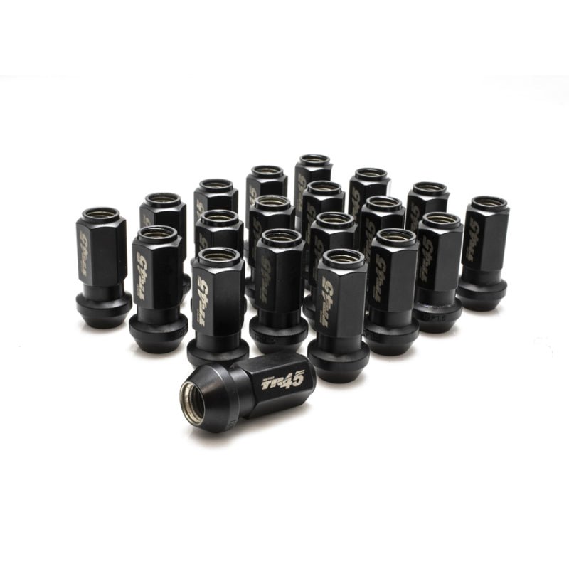 Wheel Mate Muteki TR45 Open End Lug Nuts - Black Chrome - 12x1.50 - 45mm - My Store