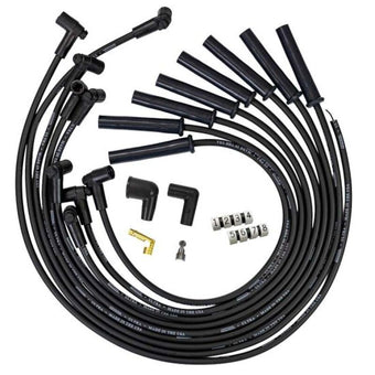 compare product Moroso GM BBC 366-454 HEI-Style w/o Coil In Cap Ultra 350 8mm Multi-Angle Spark Plug Wire Set - Blk