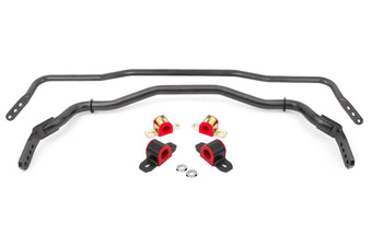 compare product BMR 15-22 S550 Mustang Sway Bar Kit with Bushings  Front and Rear Black Hammertone
