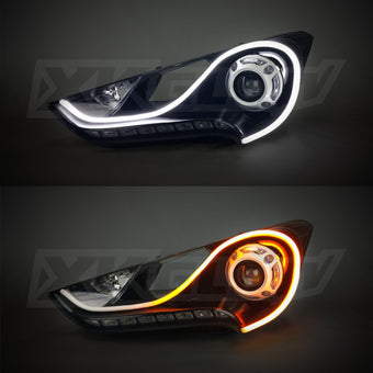 compare product XK Glow 24inch - 2pc Sequential Switchback LED Strip Kit DRL Turnsignal for Headlights