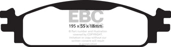compare product EBC 08-10 Ford Flex 3.5 Ultimax2 Front Brake Pads