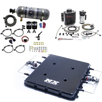 compare product Nitrous Express Nitrous & Water Injection Kit w/Billet LT4 Supercharger Lid w/12lb Bottle