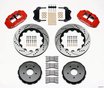 compare product Wilwood Narrow Superlite 6R Front Hat Kit 14.00in Drilled Red 2004-2006 Pontiac GTO