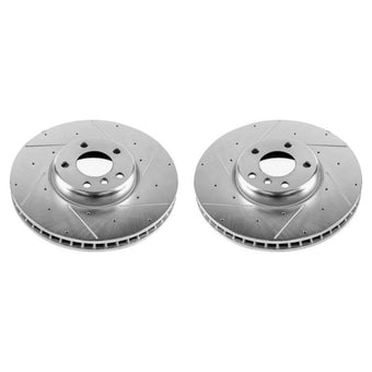 compare product Power Stop 10-17 BMW 535i GT Front Evolution Drilled & Slotted Rotors - Pair