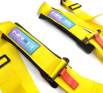 compare product NRG 5PT 3in. Seat Belt Harness / Cam Lock - Yellow