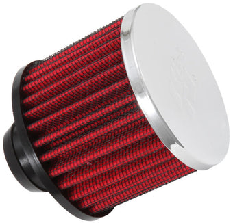 compare product K&N Rubber Base Chrome Top Push-In Crankcase Vent Filter 3in OD x 2-1/2in H.