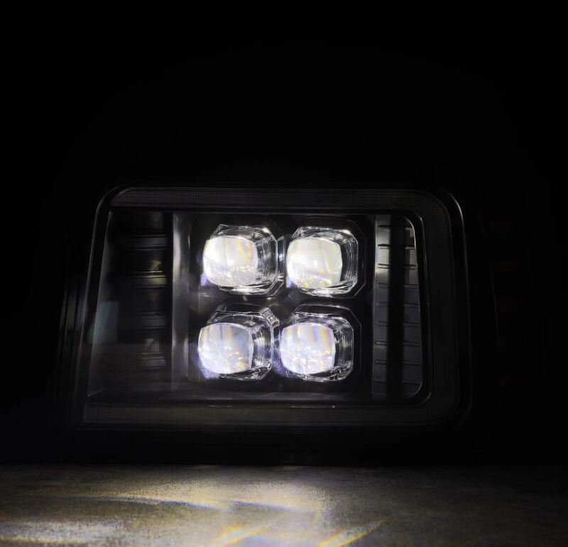 AlphaRex 92 - 96 Ford F - Series/Bronco NOVA - Series LED Proj Headlight Bk w/Actv Light SeqSig & SBDRL - My Store