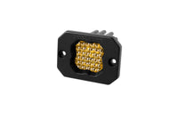 Diode Dynamics Stage Series C1 LED Pod Sport - Yellow Flood Flush ABL Each - My Store