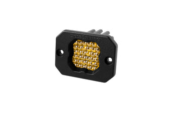 compare product Diode Dynamics Stage Series C1 LED Pod Pro - Yellow Flood Flush ABL Each