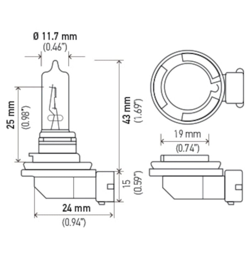 Hella Bulb H9 12V 65W PGJ19 - 5 T4 - My Store