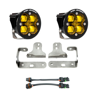 compare product Baja Designs 2018+ Wrangler JL Rubicon Sport Fog Light Pocket Kit - Amber