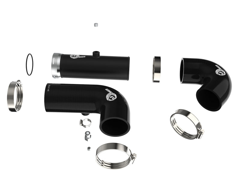 aFe BladeRunner Intercooler Hot & Cold Side Tubes Combo 20 - 21 GM Trucks 3.0L (td) - Black - My Store
