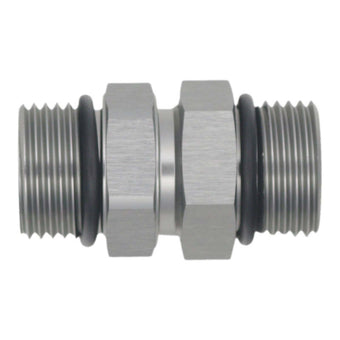 compare product DeatschWerks 10AN ORB Male to 10AN ORB Male Swivel Adapter - Anodized DW Titanium