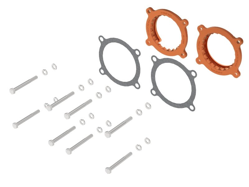 aFe 2024 Ford Mustang GT/ 2024 Ford Mustang Dark Horse V8 5.0L Silver Bullet Throttle Body Spacer - My Store