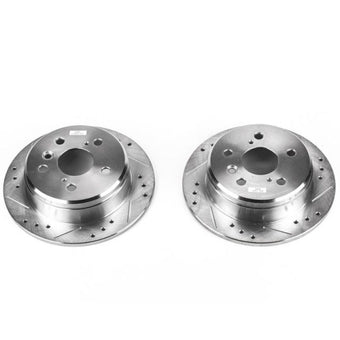 compare product Power Stop 97-01 Lexus ES300 Rear Evolution Drilled & Slotted Rotors - Pair