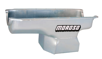 compare product Moroso Mopar 273-340 (w/Center Sump) Deep Wet Sump 8qt 10in Steel Oil Pan