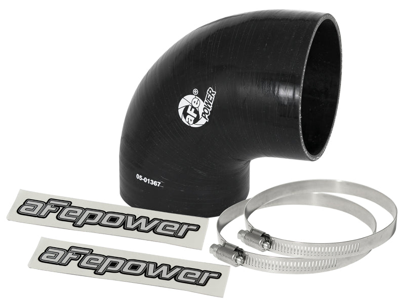 aFe Magnum FORCE Intake Coupling Kit (4 IN ID to 3 - 4/5 IN ID x 90 Deg.) Elbow Coupler - Black - My Store
