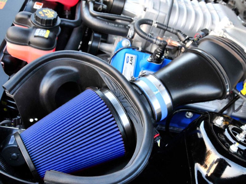 Airaid 10 - 14 Ford Mustang Shelby 5.4L Supercharged Direct Replacement Filter - Dry / Blue Media - My Store