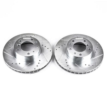 compare product Power Stop 94-95 BMW 540i Front Evolution Drilled & Slotted Rotors - Pair